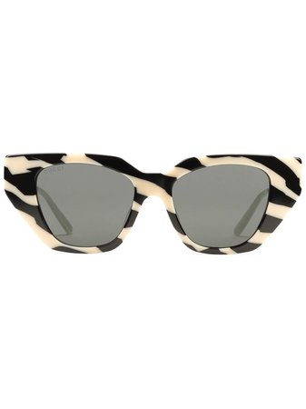 Gucci Eyewear Zebramönstrade Solglasögon Med Cat eye-bågar - Farfetch