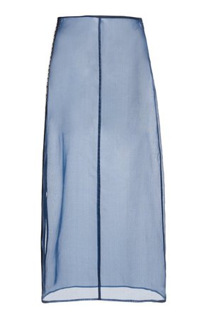Sheer Silk Midi Skirt By Jil Sander | Moda Operandi