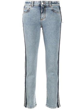 Alexander McQueen Stripe Detail Skinny Jeans - Farfetch
