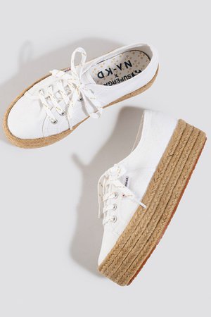 Braided Flatform Sneaker White | na-kd.com