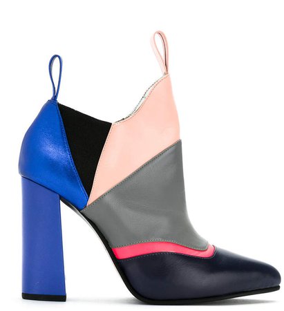Studio Chofakian color blocked ankle boots