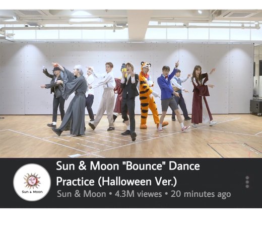 Sun & Moon “Bounce” Dance Practice (Halloween Ver.)