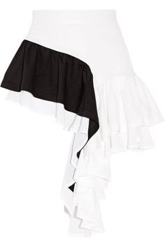 white black skirt