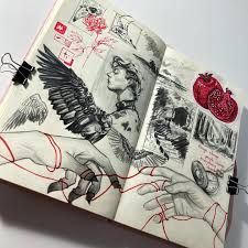 aesthetic sketchbook drawings - Google Search
