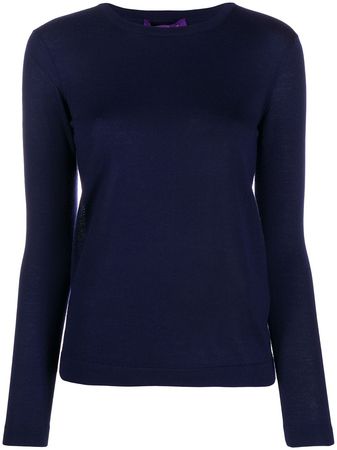 Shop blue Ralph Lauren Collection fitted cashmere pullover with Express Delivery - Farfetch