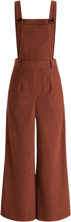 Red Corduroy Jumpsuit