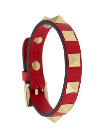 Shop Valentino Garavani Rockstud belt bracelet with Express Delivery - FARFETCH