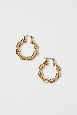 Hoop Earrings - Gold-colored - Ladies | H&M CA