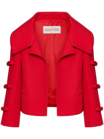 Valentino Crepe Couture Jacket - Farfetch