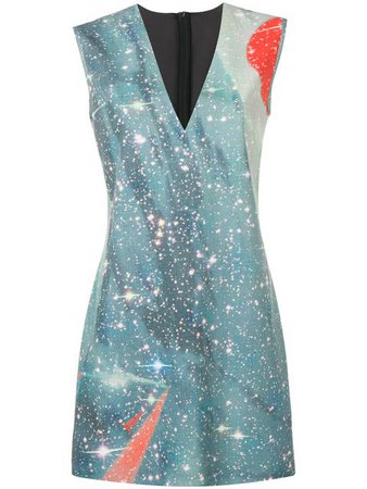 Pinko blue galaxy dress $320 - Buy Online - Mobile Friendly, Fast Delivery, Price