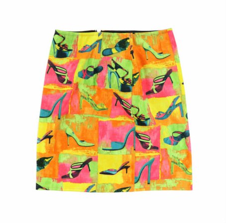 VTG 90s Linda Segal Women 4 Skirt High Heel Theme Neon Bright Fun Funky Retro | eBay