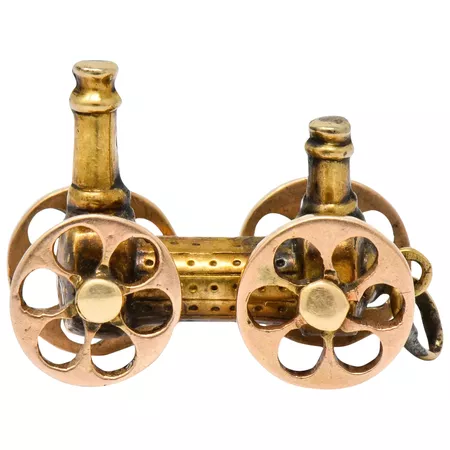 Victorian Gold Steam Engine