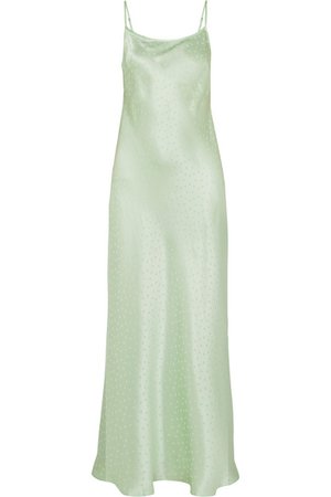 RIXO | Holly polka-dot silk-charmeuse jacquard dress | NET-A-PORTER.COM