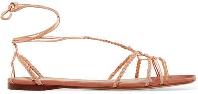 Braided Leather Sandals - Neutral