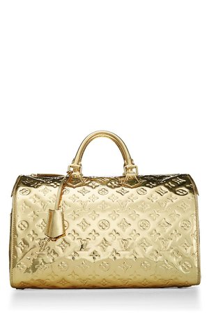 Louis Vuitton Limited Edition Gold Monogram Miroir Speedy 35 - What Goes Around Comes Around