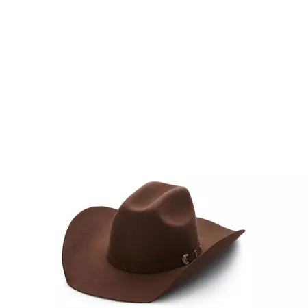 Ariat Kids' Chocolate Cattleman Wool Cowboy Hat available at Cavenders