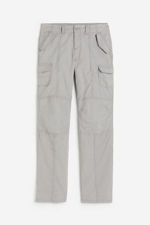 Low-waist Cargo Pants - Light gray - Ladies | H&M US