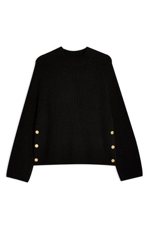 Topshop Side Button Sweater | Nordstrom