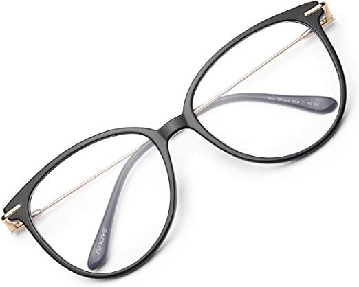 Amazon.com: Gaoye Blue Light Blocking Glasses Women/Men, Fashion Cat Eye Fake Eyeglasses UV Ray Filter Computer Gaming Glasses (Light Black Frames/Transparent Lens) : Health & Household