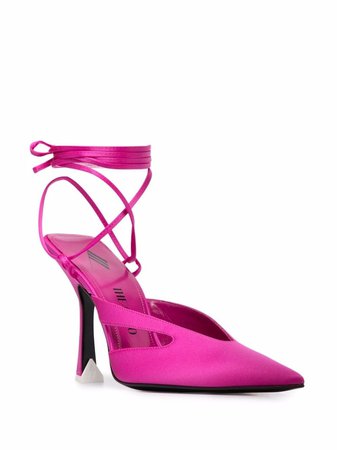 The Attico Pointed ankle-tie Pumps - Farfetch