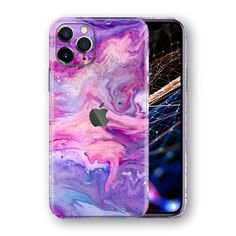 iPhone 11 Pro MAX SIGNATURE Abstract PURPLE Paint Skin