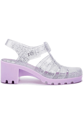 Lavender and Clear Glitter Jellies