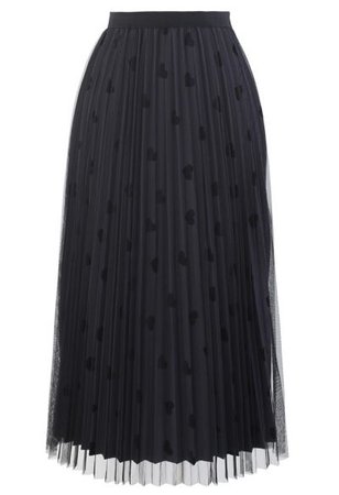 Chic Wish Multi Color Double-Layered Pleated Tulle Midi Skirt in Berry - Retro, Indie and Unique Fashion