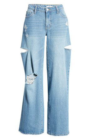 BP. Ripped Low Rise Wide Leg Jeans | Nordstrom