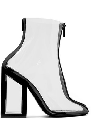 Nicholas Kirkwood | Void two-tone PVC ankle boots | NET-A-PORTER.COM