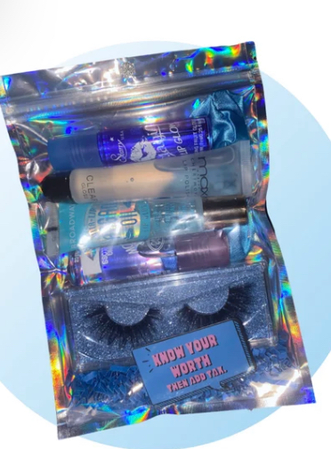 Blue lipgloss package
