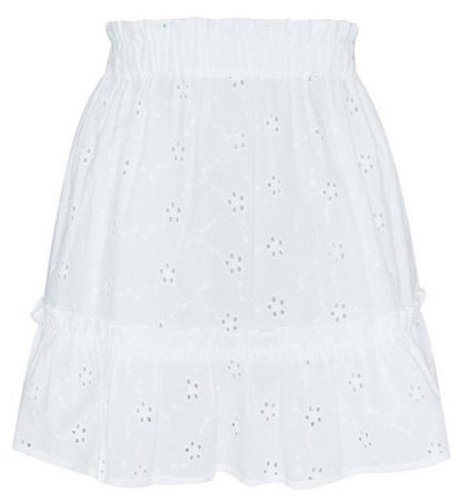 primark white embroidered skirt
