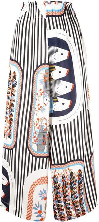 Graphic Print Trousers