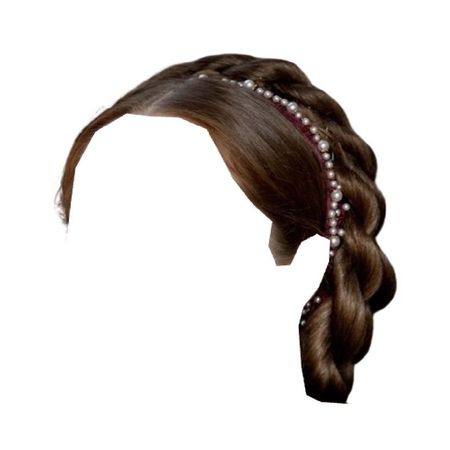 brown hair medieval renaissance halo braid updo hairstyle pearl headband