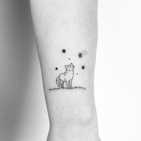 wrist small wolf tattoos for females - Google Search