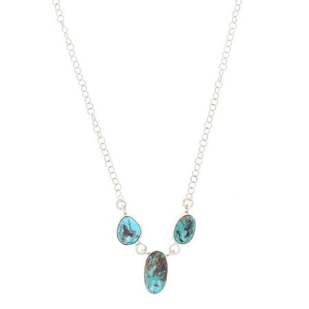 3 Stone Turquoise Necklace - Malouf on the Plaza
