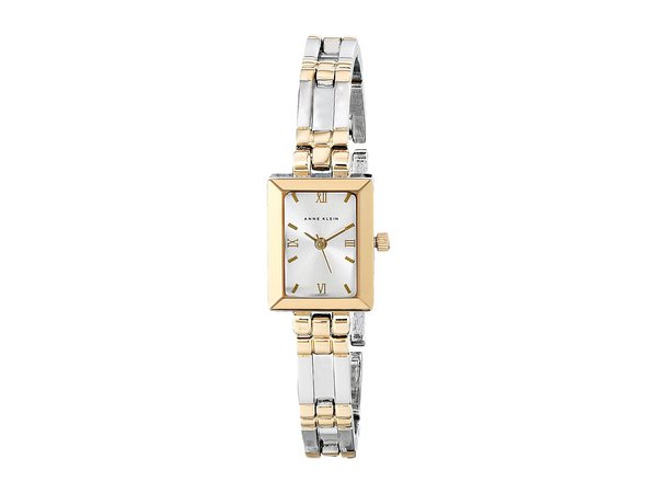 Anne Klein - 10-4899SVTT (Silver/Gold Bracelet With Silver Dial) Analog Watches