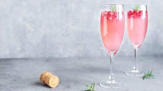 French Rose Champagne Punch | Champagne and Coconuts