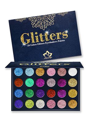 Amazon.com : Aolailiya 24 Color Pressed Glitter Eyeshadow Palette - Mineral Ultra Shimmer Makeup Palette Eye Shadow Powder Long Lasting Waterproof : Beauty & Personal Care
