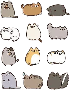 pusheen kawaii kitties Sticker by Just a weeb