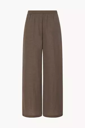 Uki Pants Brown in Cashmere and Silk – The Row