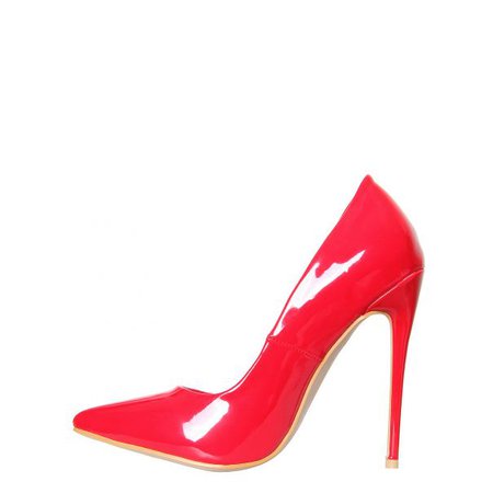 Simone Red Patent Stiletto Court Heels