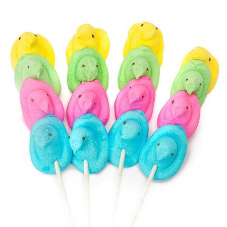 Peeps Rainbow Marshmallow Chicks Pops: 28-Piece Box | Candy Warehouse