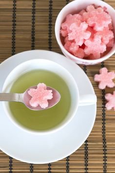 blossom cherry tea green