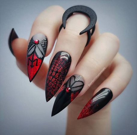 Gothic Jewel Nails