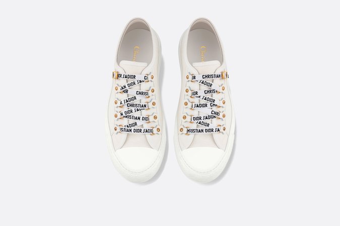 Walk'n'Dior Sneaker White Canvas - Shoes - Women's Fashion | DIOR