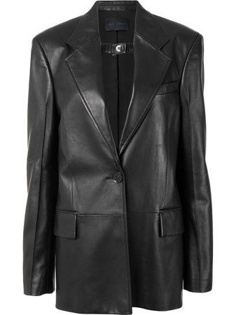 Shop Proenza Schouler shiny leather blazer with Express Delivery - FARFETCH