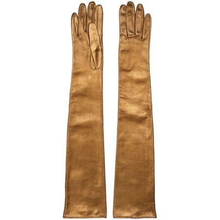 MARIO PORTOLANO Nappa Leather Long Gloves