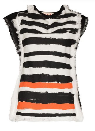 Marni stripe-print sleeveless top $345