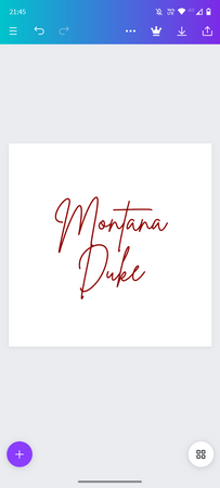 Montana Duke Name Word Font