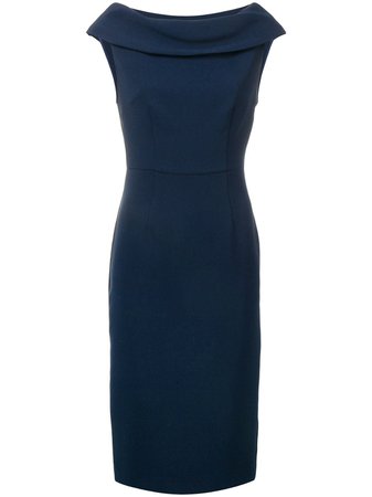 Shop blue P.A.R.O.S.H. boat neck midi dress with Express Delivery - Farfetch